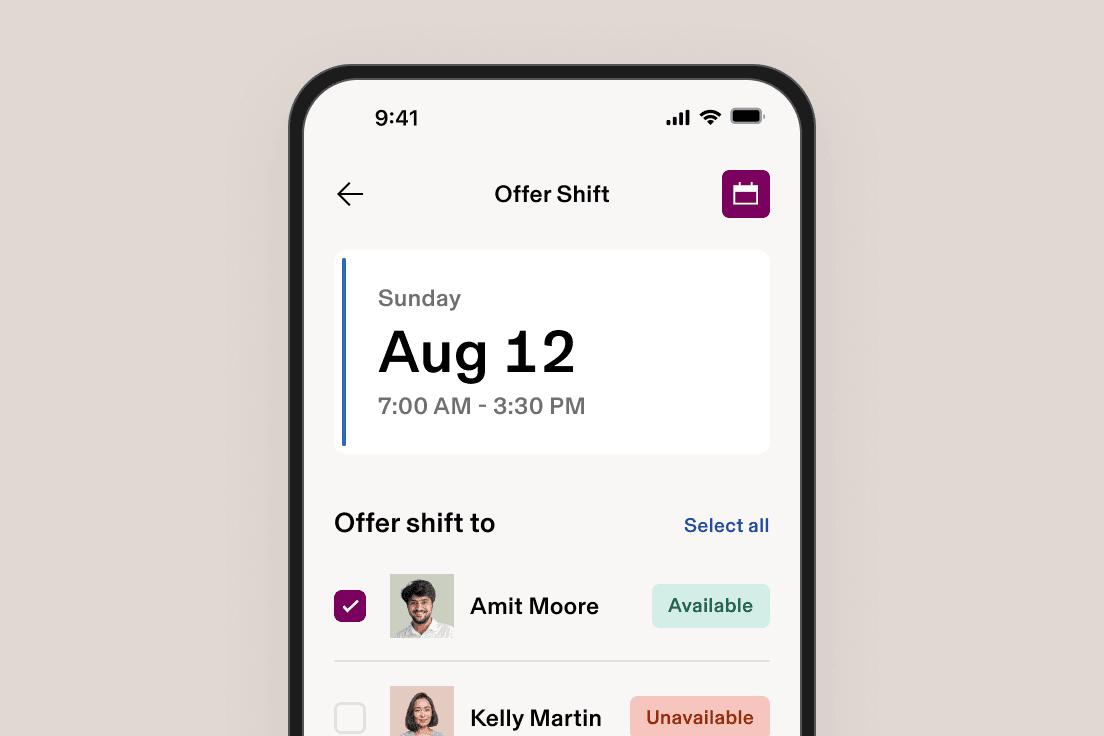 Offer Shift
