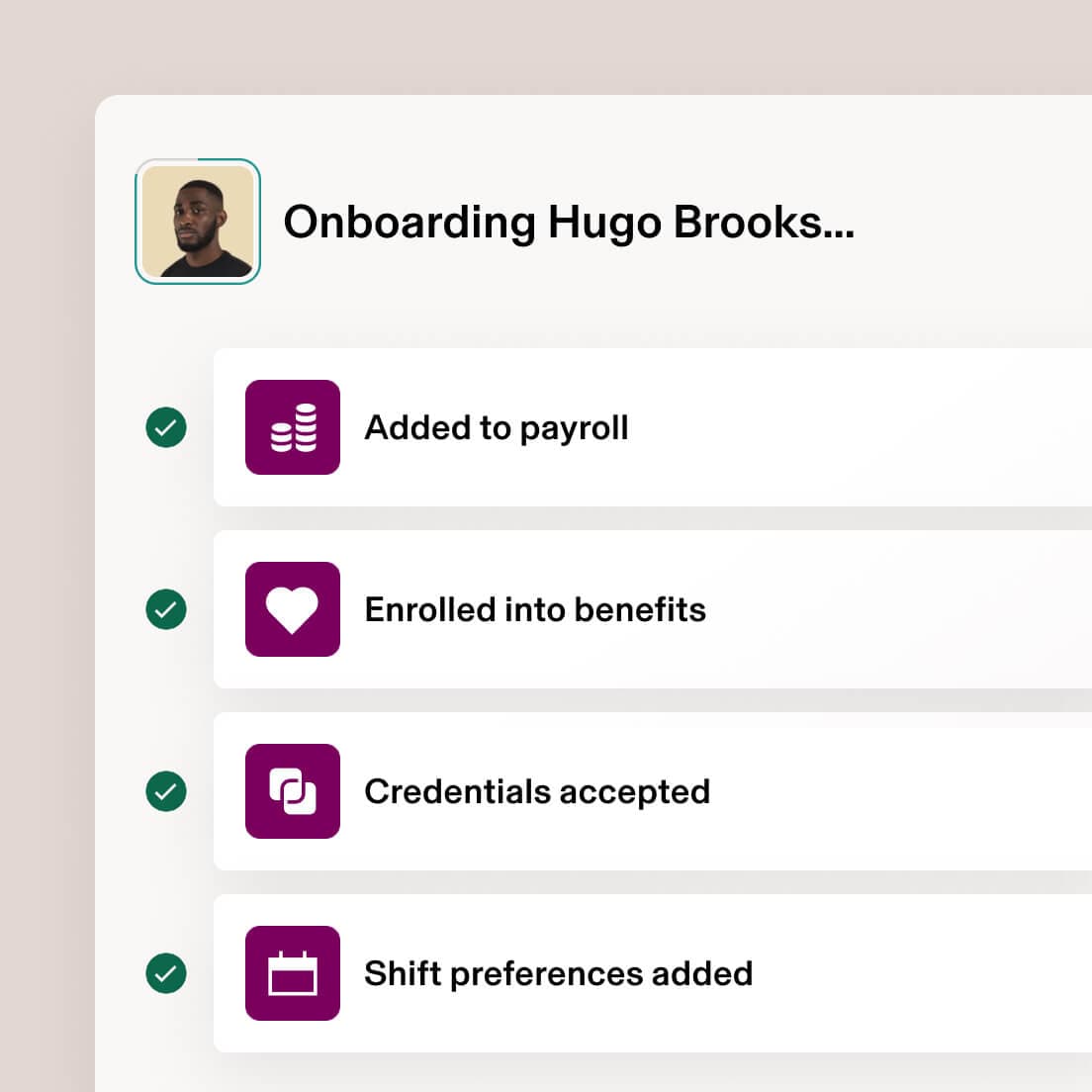 Healthcare onboarding