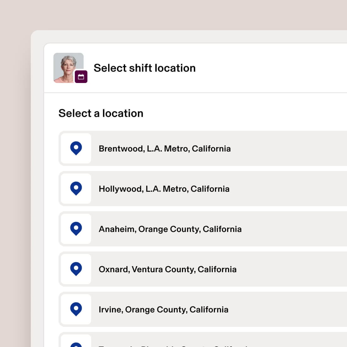 Shift locations