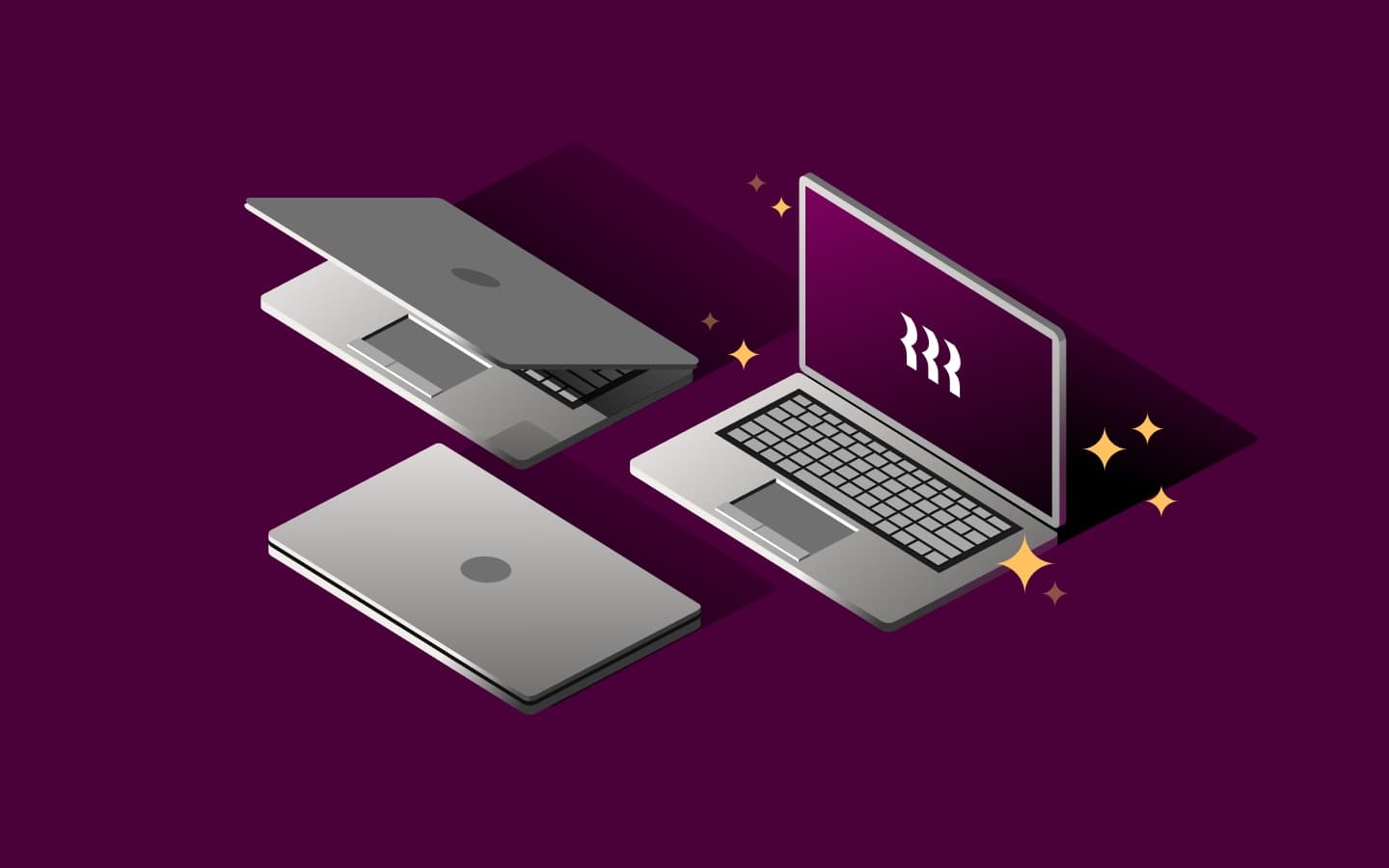 Spot Illustration - new laptop